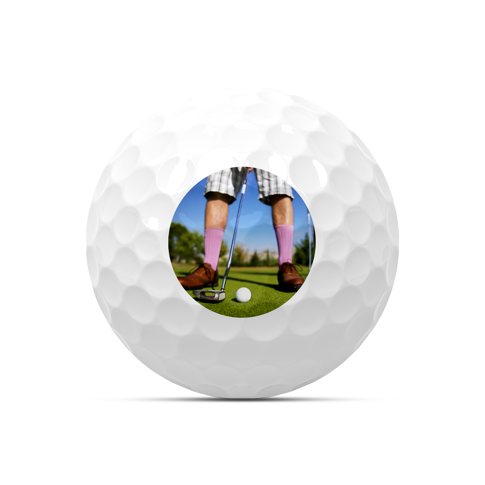 Logo Golfball mit Foto