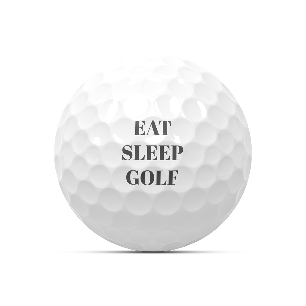 Golfball mit Text