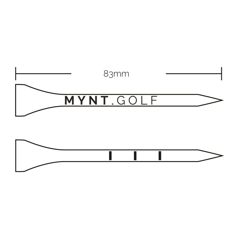 Tees da golf MYNT Premium<br> 54+83 mm