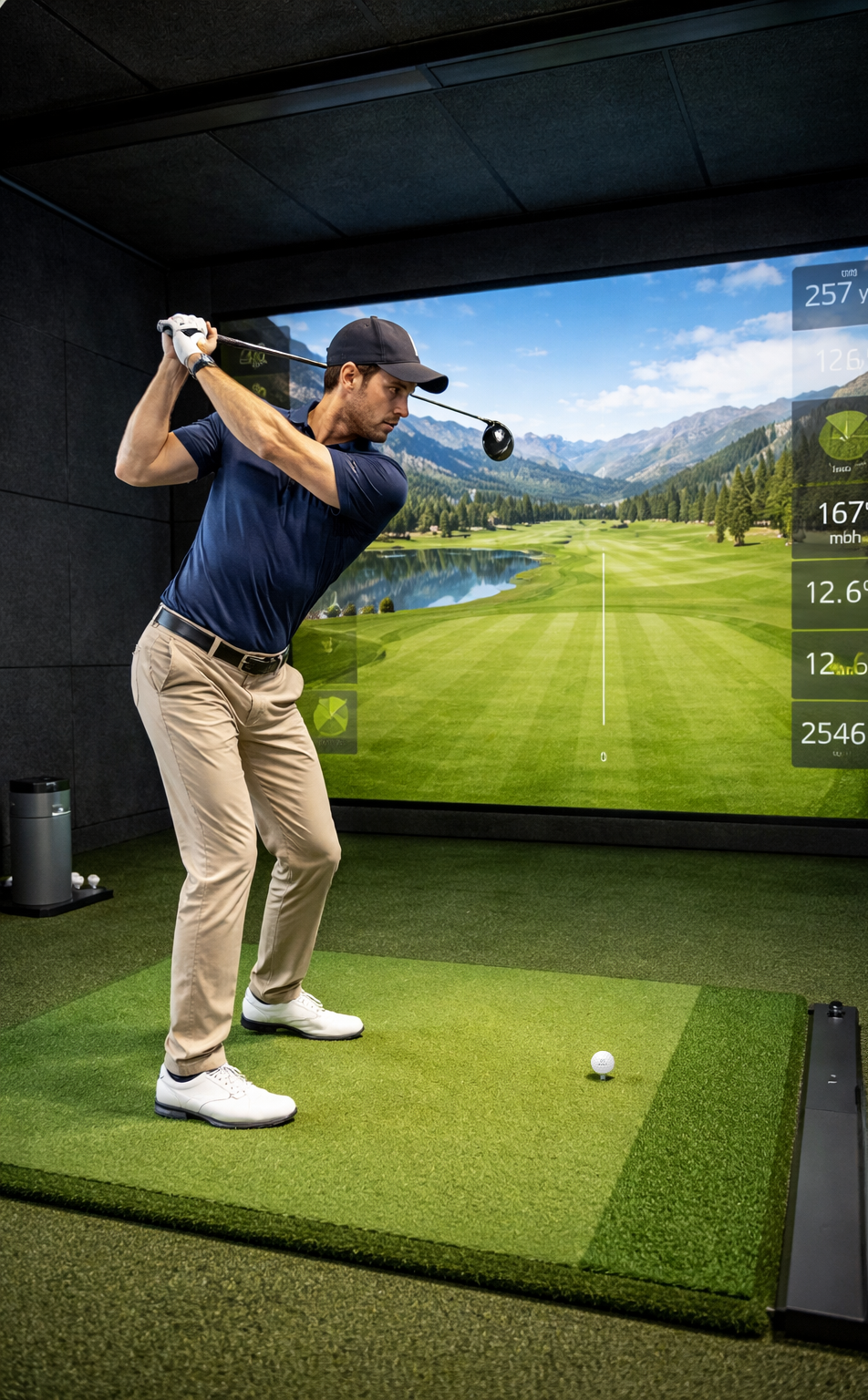 Das perfekte Indoor-Golftraining am Simulator